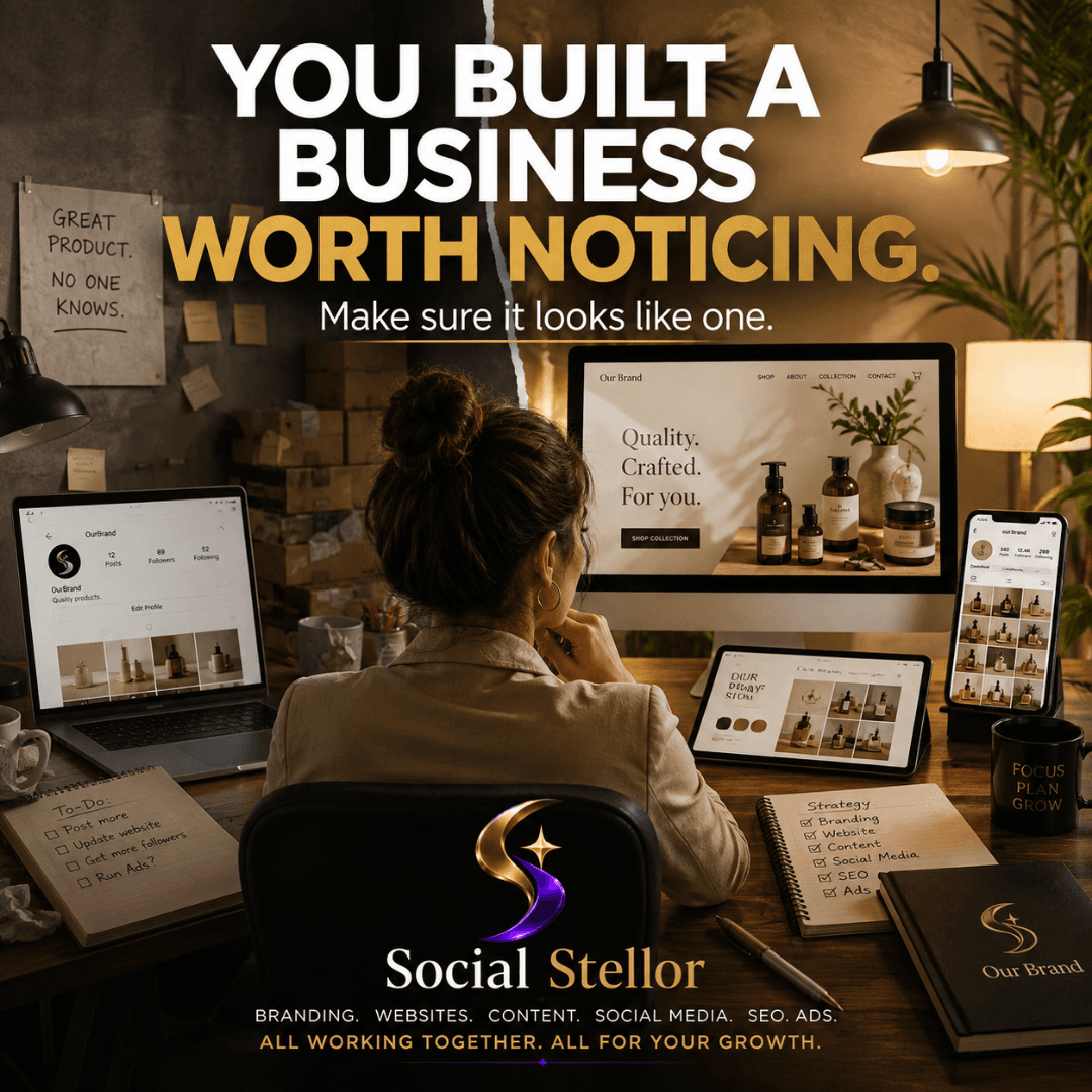Social Stellor in-house brand social creative